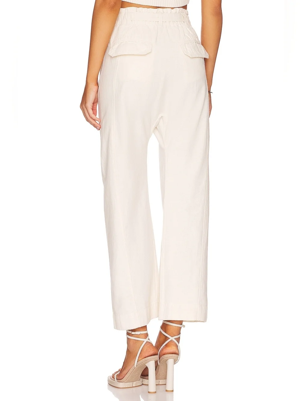 Free People Sky Rider Pant in Ecru Size Small - Picture 2 of 16